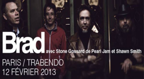 Brad, avec Stone Gossard de Pearl Jam en concert au Trabendo