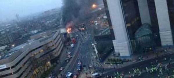 Crash d’un hélicoptère dans le centre de Londres