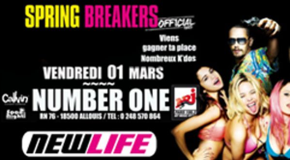 Official Party SPRINGBREAKERS au Number One le 1er mars 2013