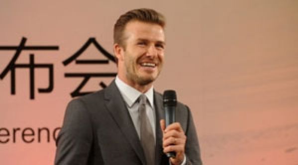 David Beckham devient un ambassadeur pour le foot en Chine