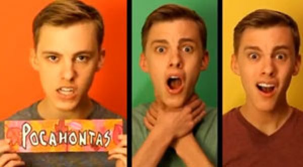 Il parodie les héroïnes de Disney en chanson