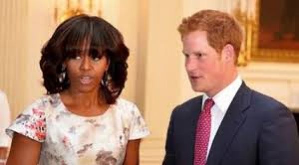 Le Prince Harry rencontre Michelle Obama à la Maison Blanche