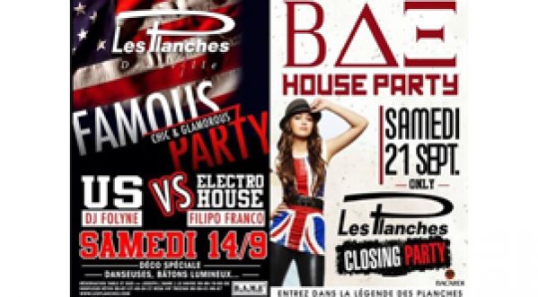 Gagne tes places pour les « CLOSING PARTIES » au Planches de Deauville les 14 & 21 Septembre 2013 !!