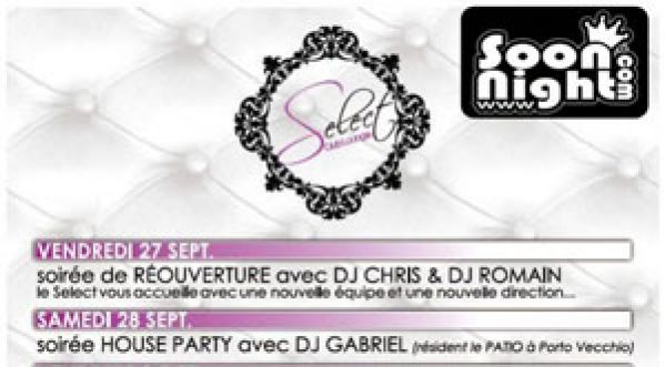 Réouverture de votre club « Le Select Club VIX » le weekend du 27 28 septembre 2013