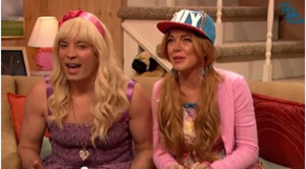 Parodie hilarante de Jimmy Fallon et Lindsay Lohan