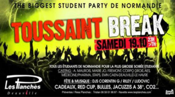 Gagne ton entrée à la Toussaint Break au Planches le 19 octobre !!