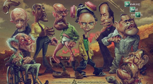 Les personnages de Breaking Bad caricaturés !