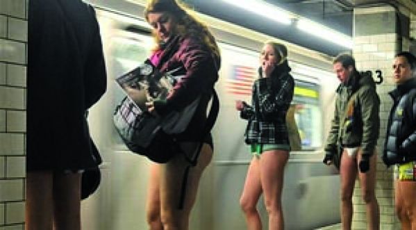 La 13ème édition de la journée sans pantalon dans le métro !
