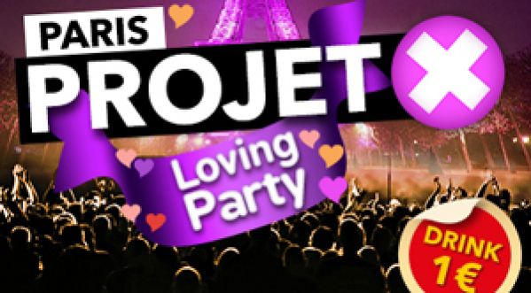 Projet x loving party saint valentin au Back Up samedi 15 fevrier !