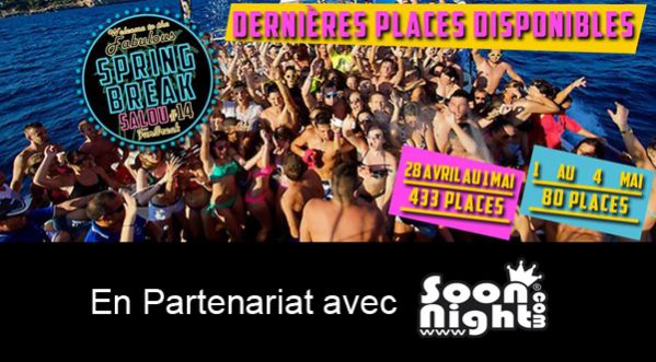 DERNIERES PLACES DISPONIBLES POUR LE SPRINGBREAK AVEC FUNBREAK