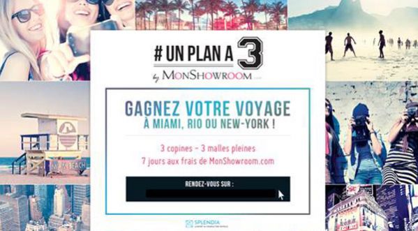 Participez à « Un plan à 3 » et gagnez un voyage à Rio, New-York ou Miami !