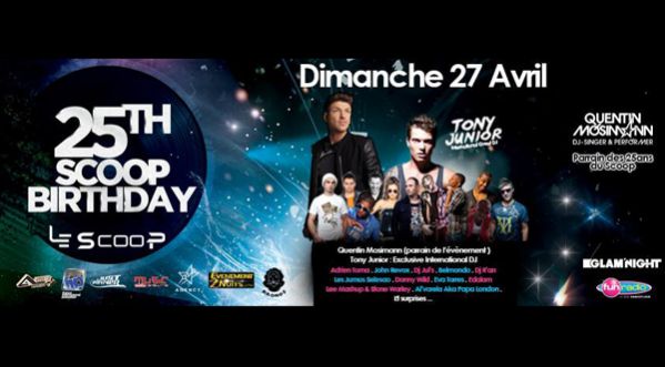 Les 25 ans du Scoop avec FunRadio le 27 Avril