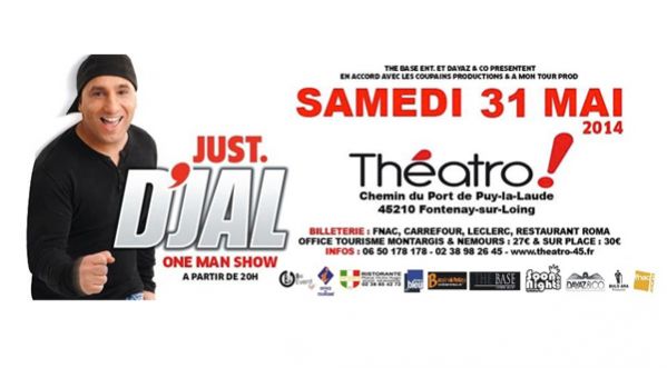 D’JAL (Jamel Comedy Club, Marrakech du Rire..)  ONE MAN SHOW le 31 MAI au THEATRO