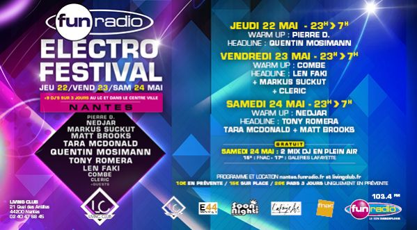 SOONNIGHT PARTENAIRE DU FUN RADIO ELECTRO FESTIVAL LE 22, 23 et 24 MAI A NANTES
