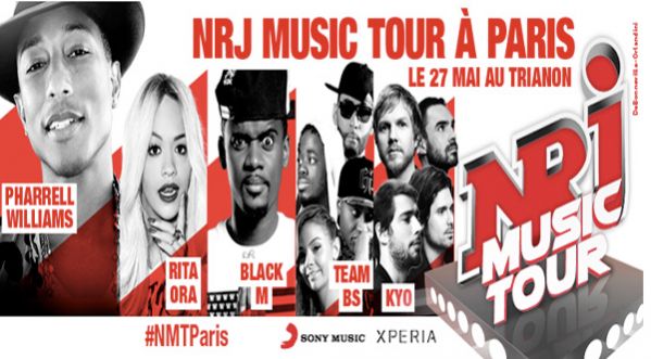 NRJ MUSIC TOUR : PHARRELL WILLIAMS, RITA ORA, BLACK M, TEAM BS, KYO… sur la scène du Trianon