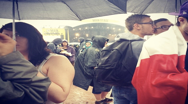 Main Square sous la pluie