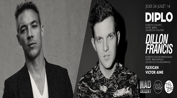 Madness au Zig Zag avec Diplo & Dillon Francis