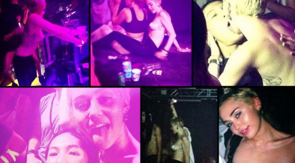 Miley Cyrus choque New York et sort topless en soirée !