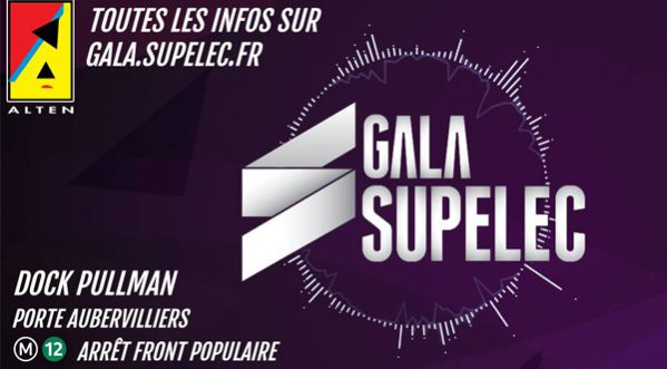 5×2 places à gagner pour le Gala Supelec ! 2ème événement étudiant de France.