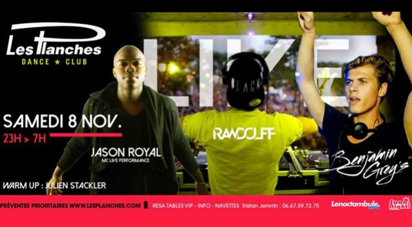 RAWDOLFF, BENJAMIN GREY’S & MC Jason Royal aux Planches le 08 Novembre