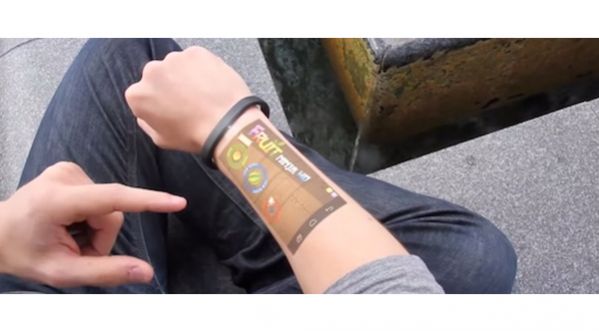 Le bracelet Cicret : Il affiche le contenu de votre téléphone sur votre peau !