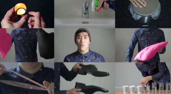 Vidéo : avec des objets du quotidien, il rejoue les tubes 2014 !