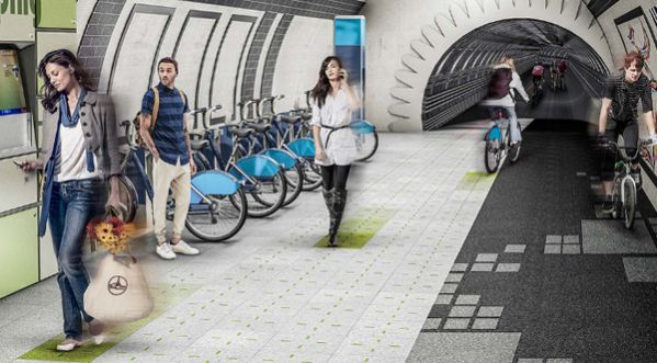 Les métros londonien se transforment en pistes cyclables !