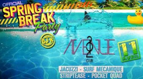 Official Spring Break Party le 11 Avril à la 123e Avenue