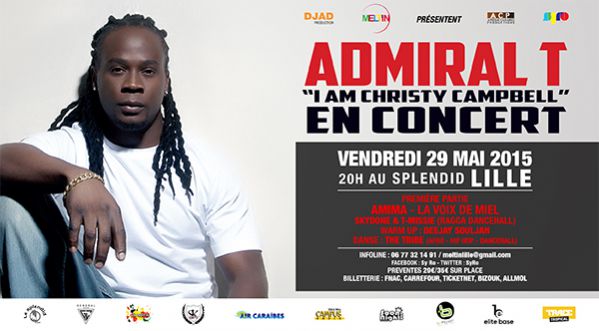 ADMIRAL T au SPLENDID DE LILLE le 29 MAI 2015