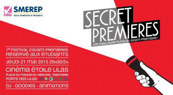 Le festival Secret Premières ouvre ses portes le 21/05 au Cinéma Etoile Lilas !