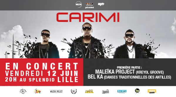 CARIMI en CONCERT; Lille – Vendredi 12 JUIN 2015 au SPLENDID