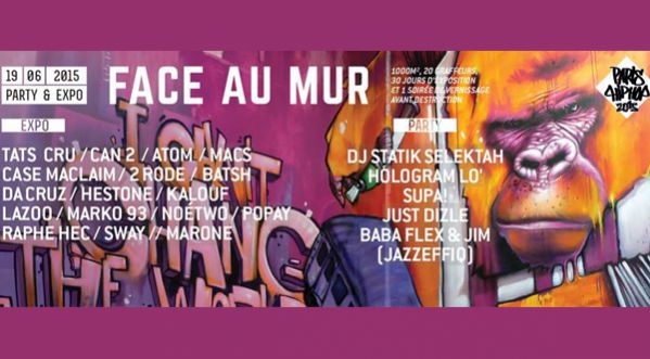Découvrez le vernissage Hip Hop « Face au mur » le vendredi 19 Juin à la caserne de Reuilly à Paris