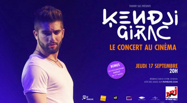 Kendji Girac, le concert au cinéma le 17 Septembre