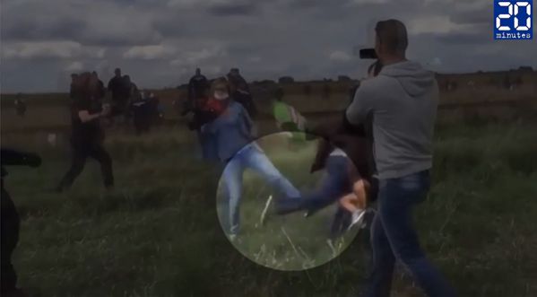Une journaliste licenciée après avoir fait un croche-pied à un migrant