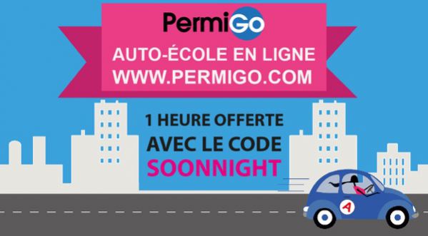 SoonNight s’associe à PermiGo pour vous offrir votre permis de conduire !