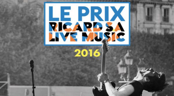 Prix Ricard S.A. Live Music 2016 : ouverture des inscriptions