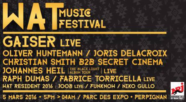 Gagne tes places pour le WAT Music Festival le 5 mars prochain !