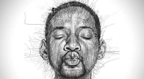 Un artiste réalise des portraits sans jamais lever le crayon !