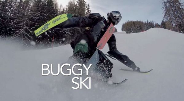Skiez dans toute sle spositions grâce au buggy ski !