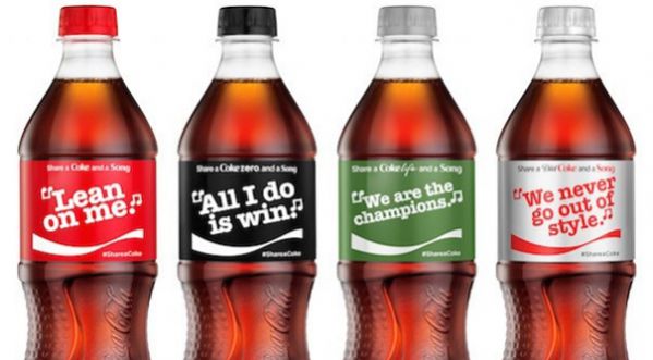 Les bouteilles de Coca se parent de chansons !