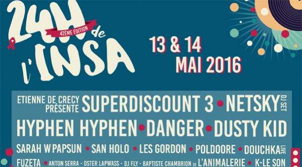 La 42ème édition des 24 heures de l’Insa se tiendra les 13, 14 et 15 mai prochain !