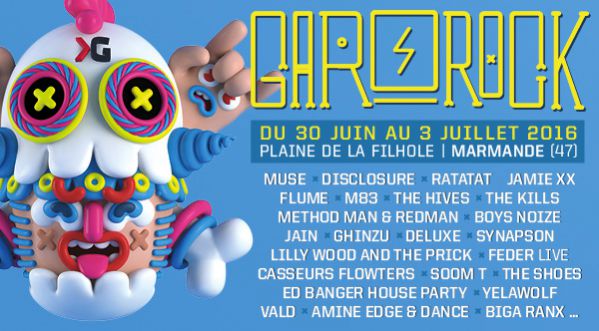 Gagne 3×2 places pour le festival Garorock, du 30 juin au 3 juillet 2016 !