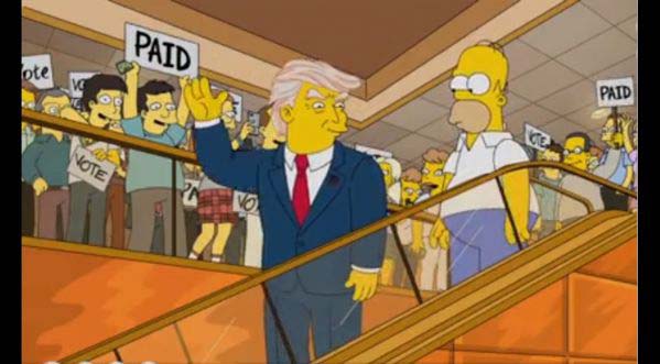 Incroyable! Il y a 16 ans, les Simpsons avaient prédit la victoire de Donald Trump!