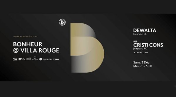 Concours: Gagne tes places pour la soirée Bonheur à Villa Rouge à Lattes le Samedi 3 Décembre 2016 !