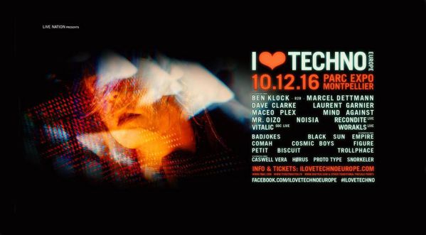 Concours: Gagne tes places pour le festival I LOVE TECHNO Europe qui se déroulera le 10 décembre au Parc des Expositions de Montpellier!