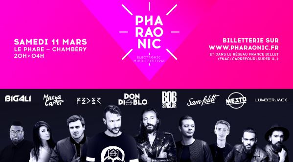 Pharaonic Electronic Music Festival le 11 mars 2017 au Phare de Chambéry