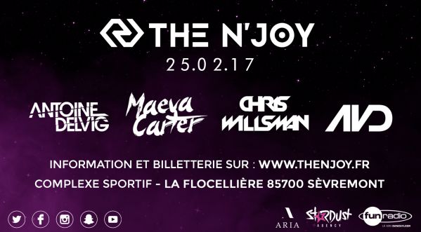 Gagnez vos places pour The N’Joy avec Maéva Carter, Chris Willsman, AVD… à la  Flocelliere (85)