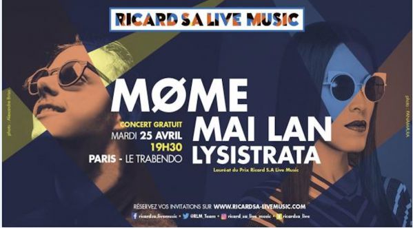 Ricard S.A Live Music : début de tournée demain au Trabendo