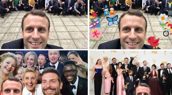 Détournement du selfie d’Emmanuel Macron par les internautes