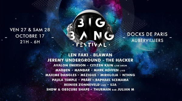 Le Big Bang Festival 2017 revient pour une 5ème édition les 27 et 28 octobre au Docks de Paris